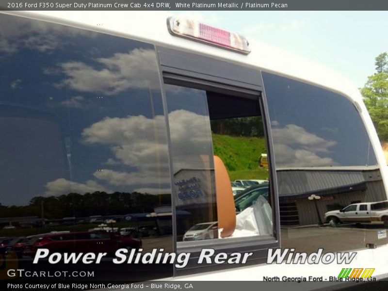 White Platinum Metallic / Platinum Pecan 2016 Ford F350 Super Duty Platinum Crew Cab 4x4 DRW