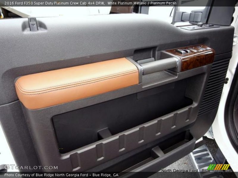 White Platinum Metallic / Platinum Pecan 2016 Ford F350 Super Duty Platinum Crew Cab 4x4 DRW