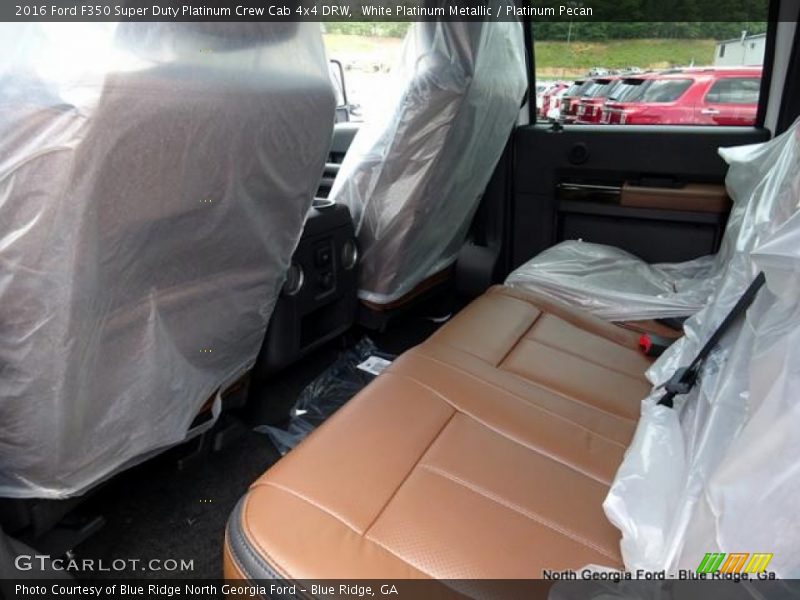 White Platinum Metallic / Platinum Pecan 2016 Ford F350 Super Duty Platinum Crew Cab 4x4 DRW