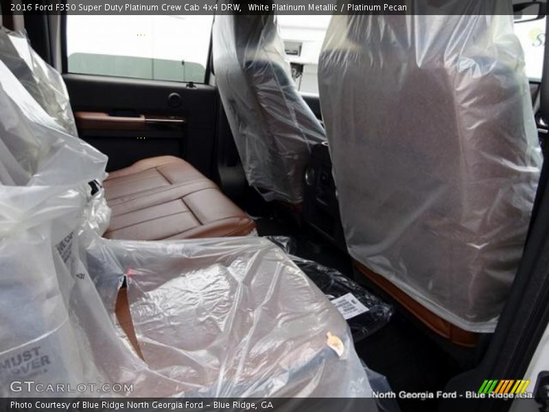 White Platinum Metallic / Platinum Pecan 2016 Ford F350 Super Duty Platinum Crew Cab 4x4 DRW
