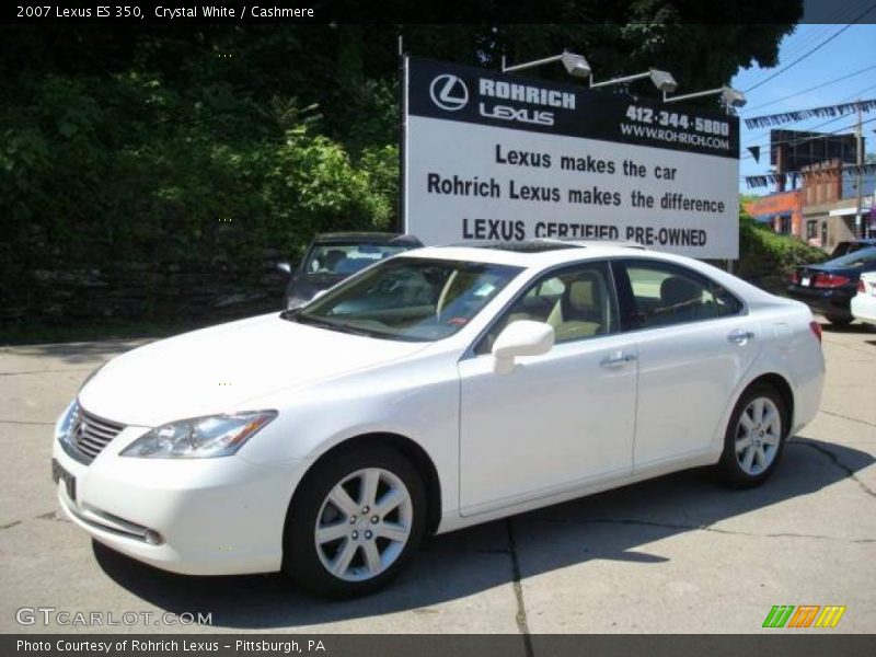 Crystal White / Cashmere 2007 Lexus ES 350