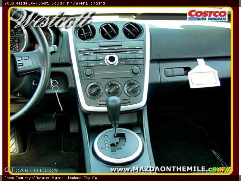 Liquid Platinum Metallic / Sand 2008 Mazda CX-7 Sport