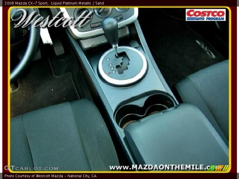 Liquid Platinum Metallic / Sand 2008 Mazda CX-7 Sport