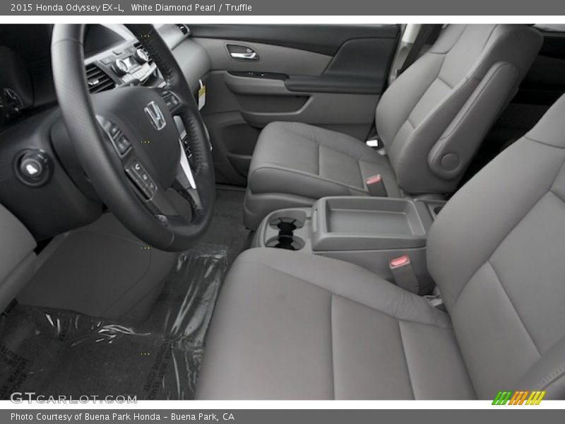 White Diamond Pearl / Truffle 2015 Honda Odyssey EX-L
