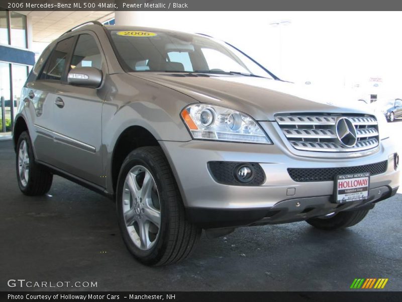 Pewter Metallic / Black 2006 Mercedes-Benz ML 500 4Matic