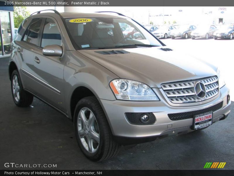 Pewter Metallic / Black 2006 Mercedes-Benz ML 500 4Matic