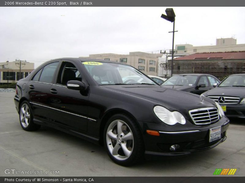 Black / Black 2006 Mercedes-Benz C 230 Sport