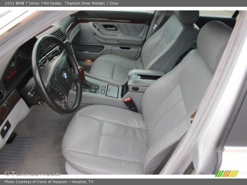 Titanium Silver Metallic / Grey 2001 BMW 7 Series 740i Sedan
