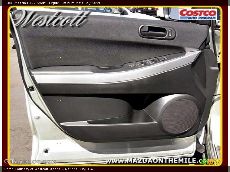 Liquid Platinum Metallic / Sand 2008 Mazda CX-7 Sport
