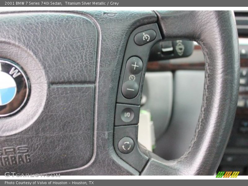Titanium Silver Metallic / Grey 2001 BMW 7 Series 740i Sedan
