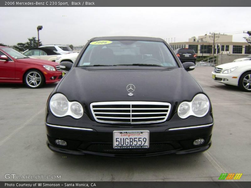 Black / Black 2006 Mercedes-Benz C 230 Sport