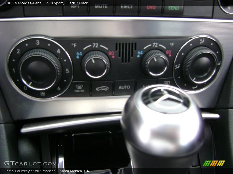 Black / Black 2006 Mercedes-Benz C 230 Sport