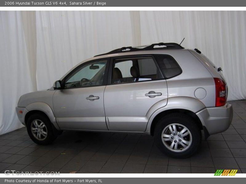 Sahara Silver / Beige 2006 Hyundai Tucson GLS V6 4x4