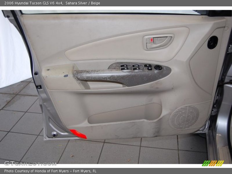 Sahara Silver / Beige 2006 Hyundai Tucson GLS V6 4x4