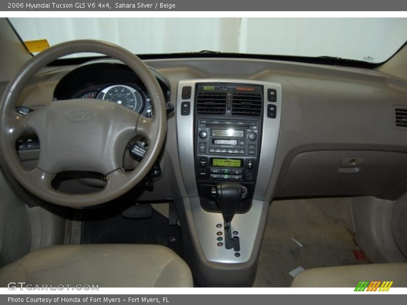 Sahara Silver / Beige 2006 Hyundai Tucson GLS V6 4x4