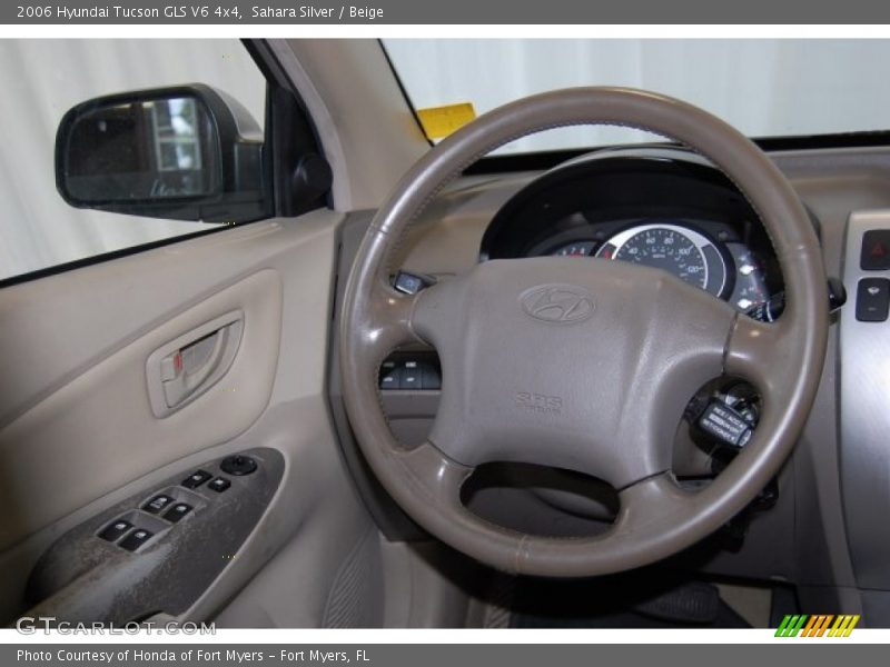 Sahara Silver / Beige 2006 Hyundai Tucson GLS V6 4x4