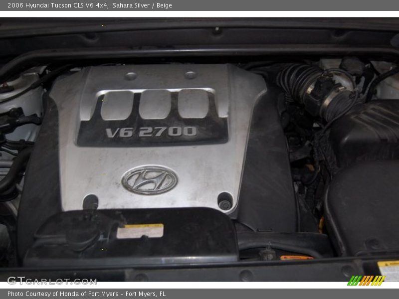 Sahara Silver / Beige 2006 Hyundai Tucson GLS V6 4x4