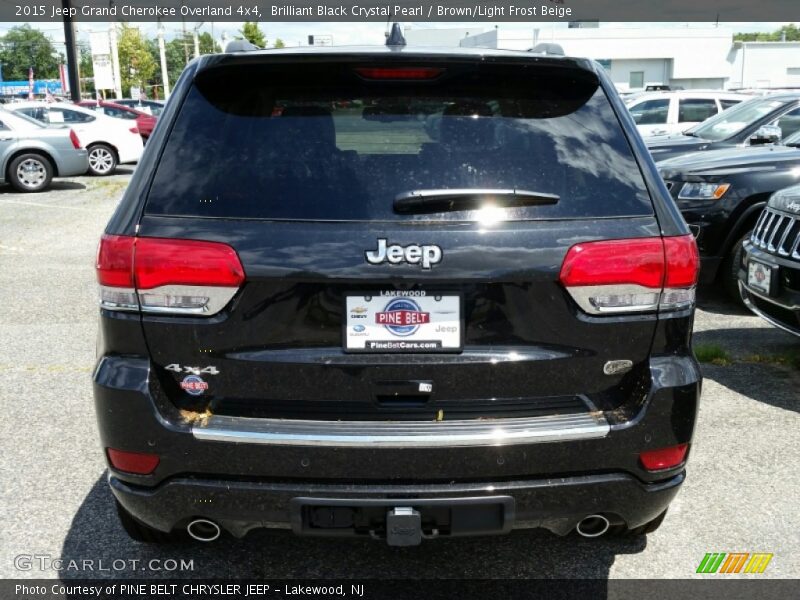 Brilliant Black Crystal Pearl / Brown/Light Frost Beige 2015 Jeep Grand Cherokee Overland 4x4