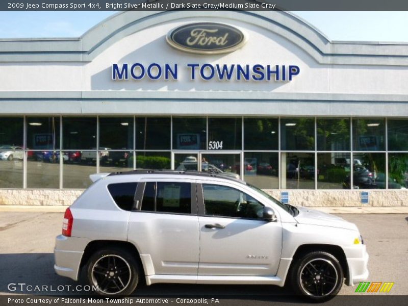 Bright Silver Metallic / Dark Slate Gray/Medium Slate Gray 2009 Jeep Compass Sport 4x4