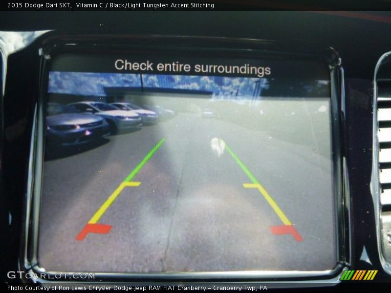 Vitamin C / Black/Light Tungsten Accent Stitching 2015 Dodge Dart SXT