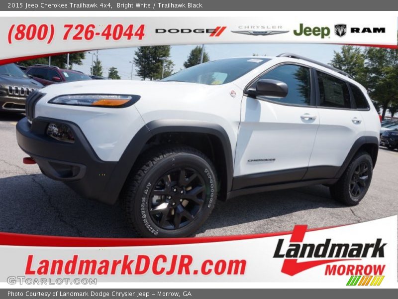 Bright White / Trailhawk Black 2015 Jeep Cherokee Trailhawk 4x4