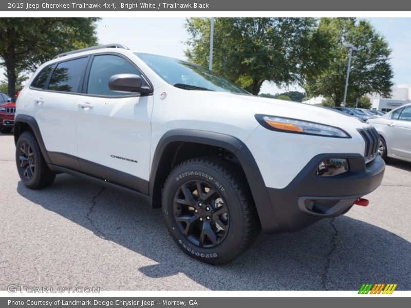 Bright White / Trailhawk Black 2015 Jeep Cherokee Trailhawk 4x4