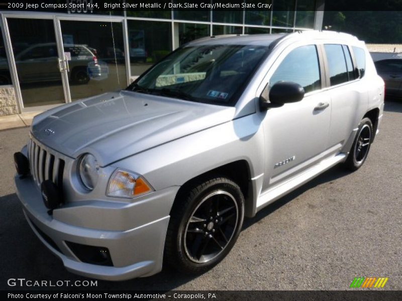 Bright Silver Metallic / Dark Slate Gray/Medium Slate Gray 2009 Jeep Compass Sport 4x4