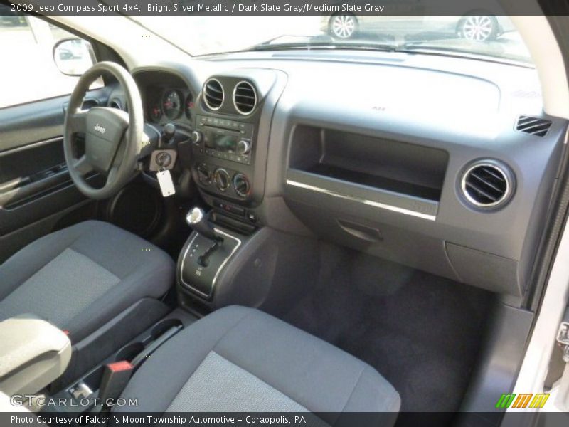 Bright Silver Metallic / Dark Slate Gray/Medium Slate Gray 2009 Jeep Compass Sport 4x4