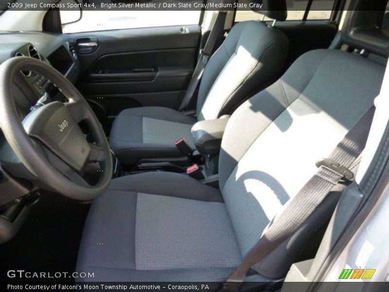 Bright Silver Metallic / Dark Slate Gray/Medium Slate Gray 2009 Jeep Compass Sport 4x4
