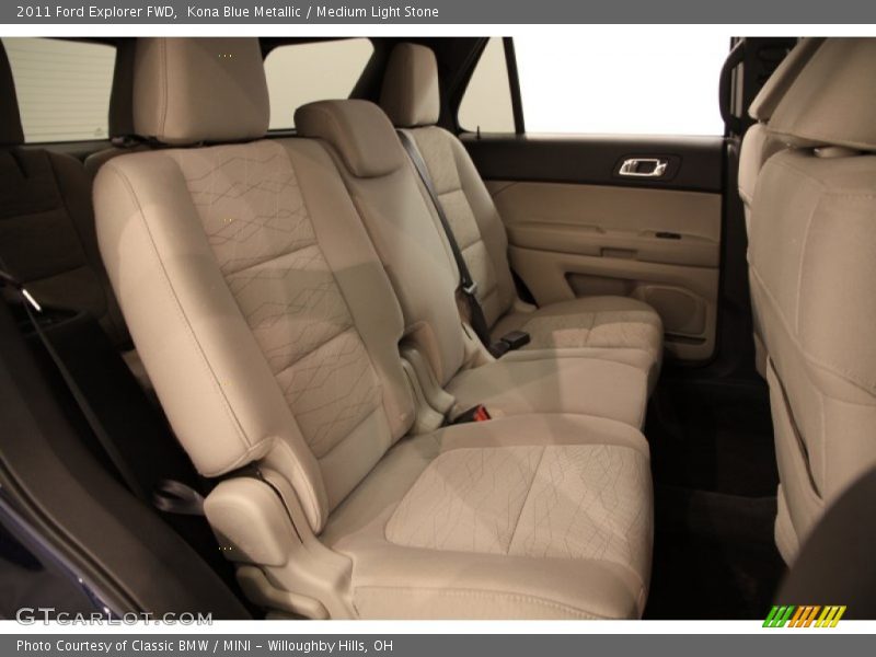 Kona Blue Metallic / Medium Light Stone 2011 Ford Explorer FWD