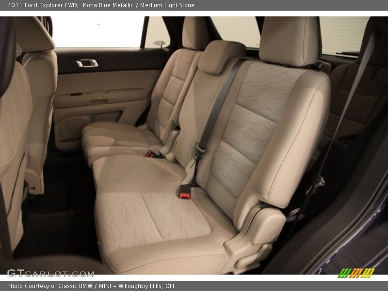 Kona Blue Metallic / Medium Light Stone 2011 Ford Explorer FWD