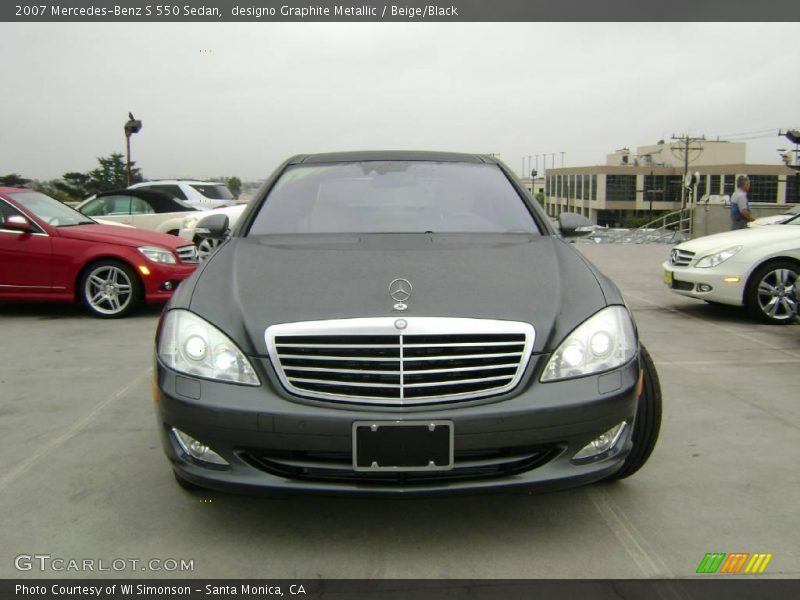 designo Graphite Metallic / Beige/Black 2007 Mercedes-Benz S 550 Sedan