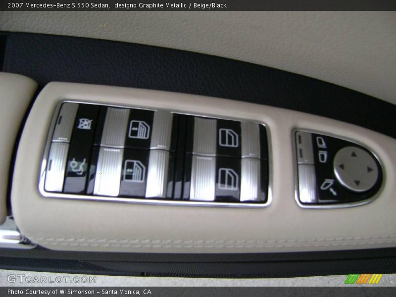 designo Graphite Metallic / Beige/Black 2007 Mercedes-Benz S 550 Sedan
