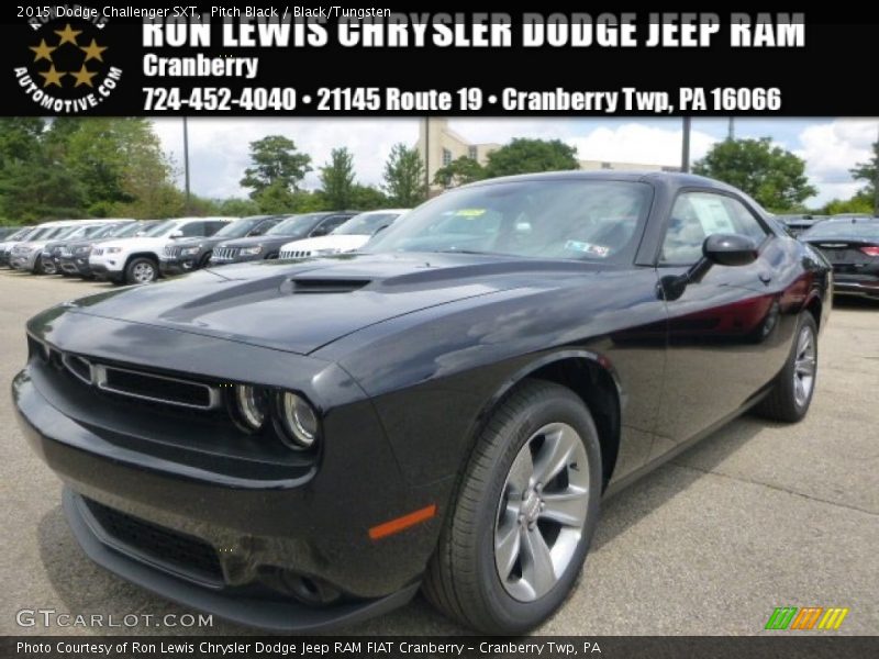 Pitch Black / Black/Tungsten 2015 Dodge Challenger SXT