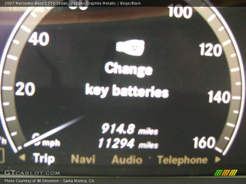 designo Graphite Metallic / Beige/Black 2007 Mercedes-Benz S 550 Sedan