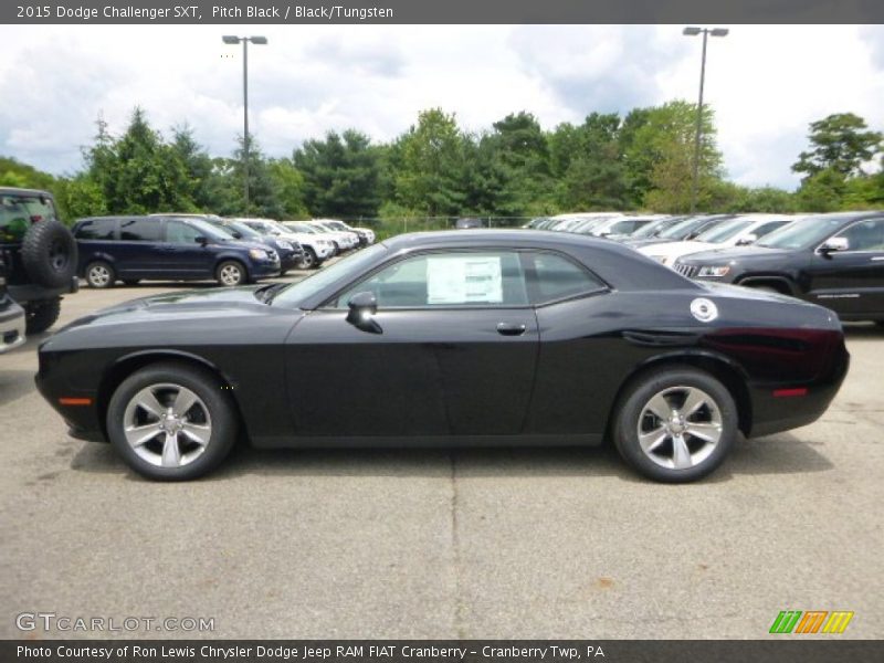 Pitch Black / Black/Tungsten 2015 Dodge Challenger SXT