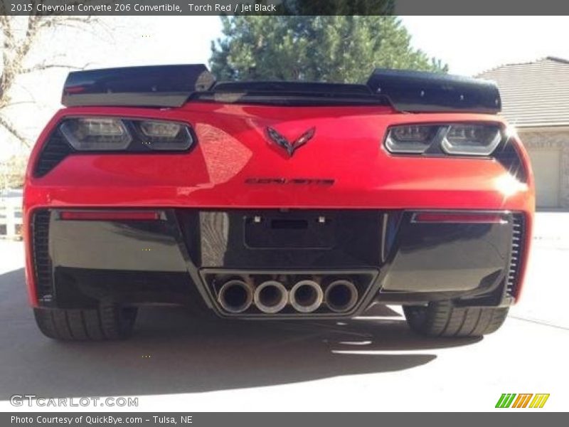 Exhaust of 2015 Corvette Z06 Convertible