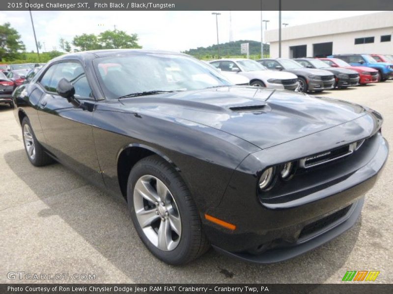 Pitch Black / Black/Tungsten 2015 Dodge Challenger SXT