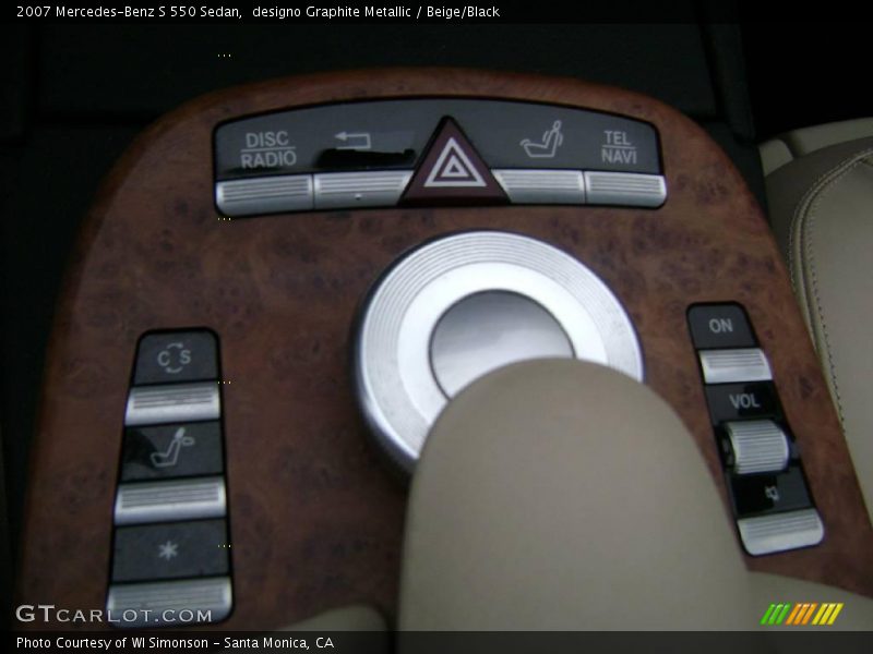 designo Graphite Metallic / Beige/Black 2007 Mercedes-Benz S 550 Sedan