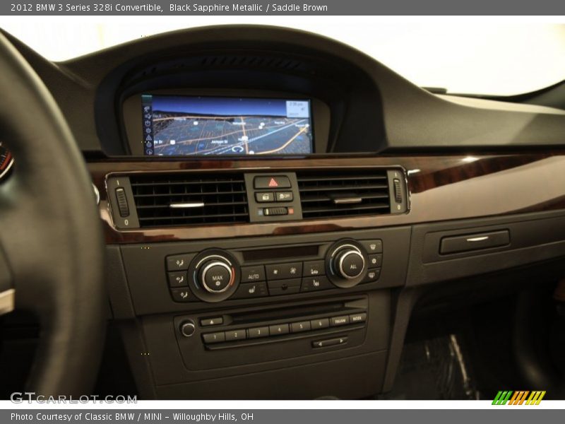 Black Sapphire Metallic / Saddle Brown 2012 BMW 3 Series 328i Convertible