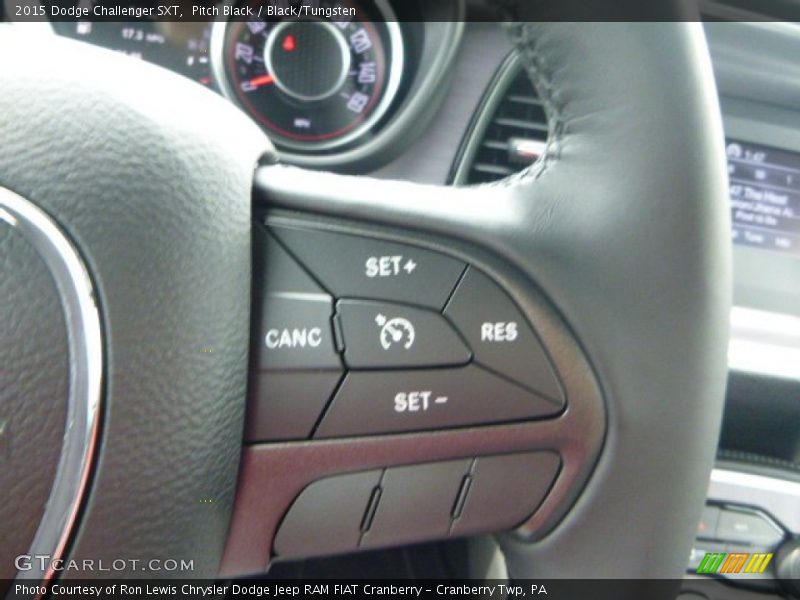 Pitch Black / Black/Tungsten 2015 Dodge Challenger SXT
