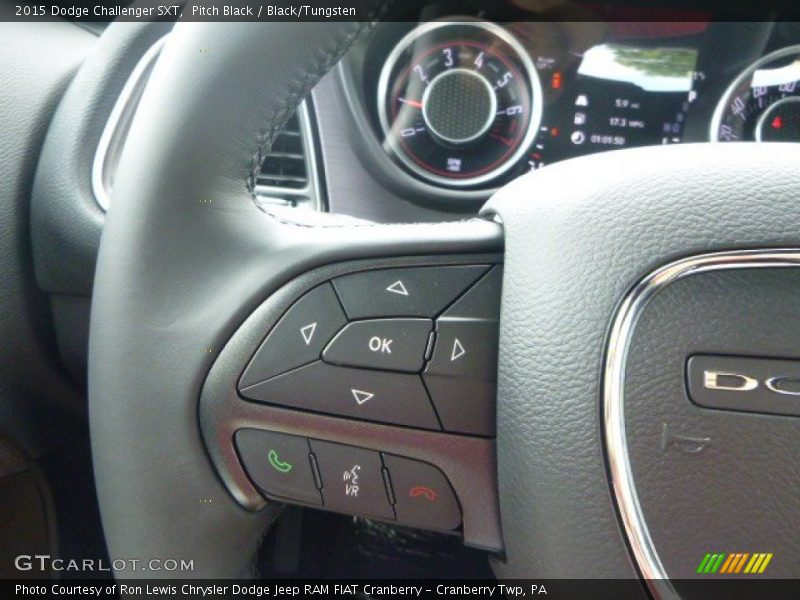 Pitch Black / Black/Tungsten 2015 Dodge Challenger SXT
