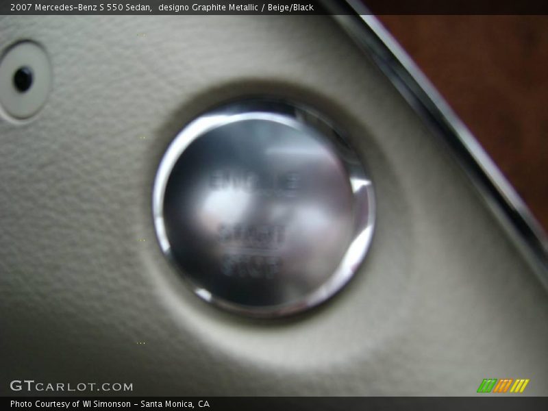 designo Graphite Metallic / Beige/Black 2007 Mercedes-Benz S 550 Sedan