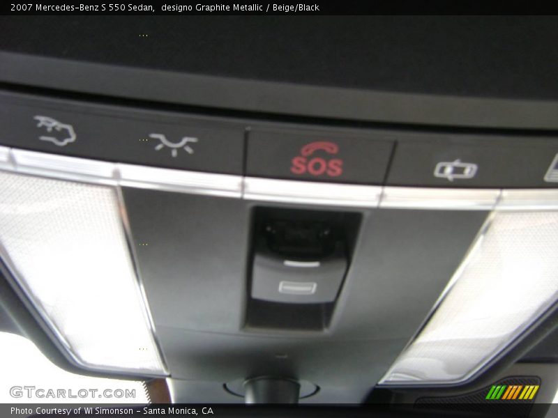 designo Graphite Metallic / Beige/Black 2007 Mercedes-Benz S 550 Sedan
