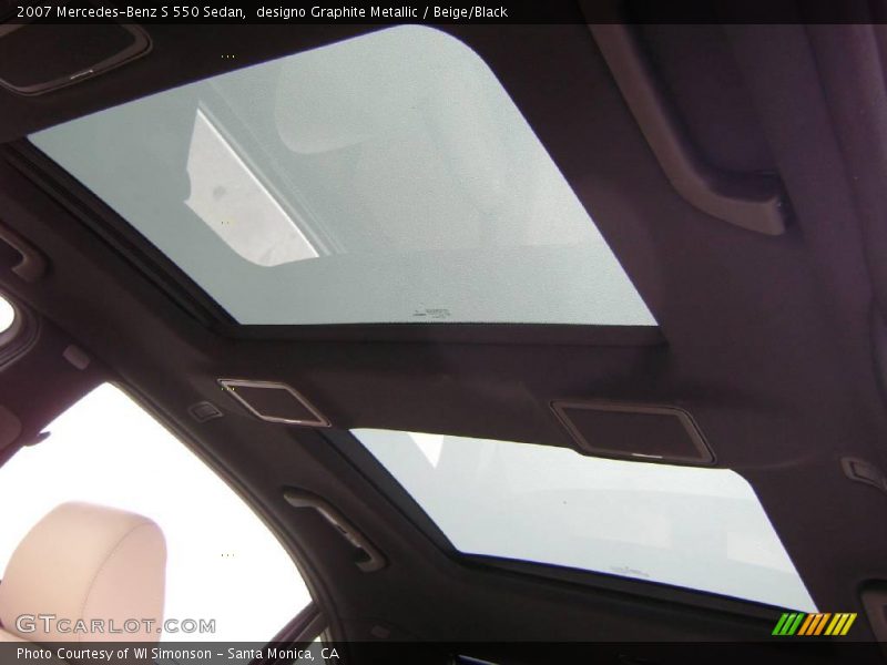 designo Graphite Metallic / Beige/Black 2007 Mercedes-Benz S 550 Sedan