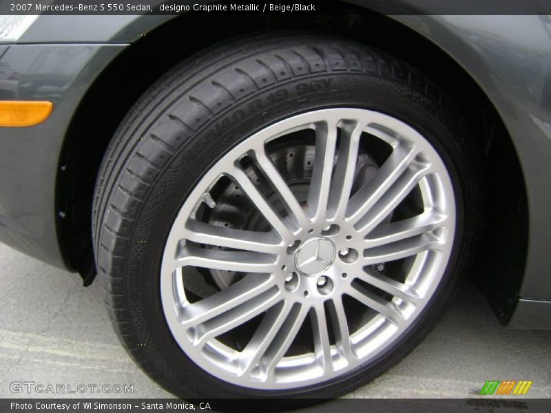 designo Graphite Metallic / Beige/Black 2007 Mercedes-Benz S 550 Sedan
