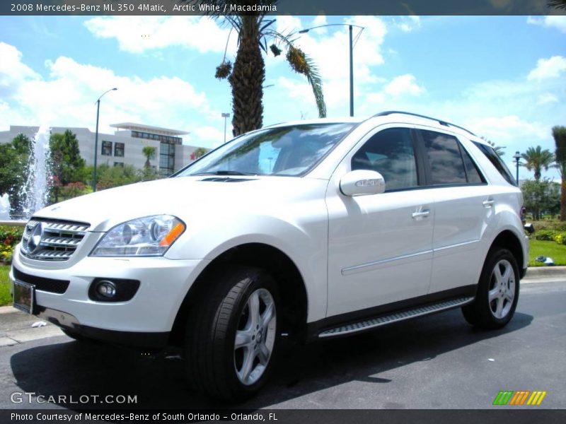 Arctic White / Macadamia 2008 Mercedes-Benz ML 350 4Matic
