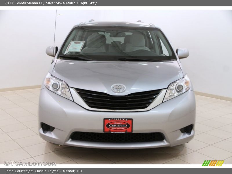Silver Sky Metallic / Light Gray 2014 Toyota Sienna LE