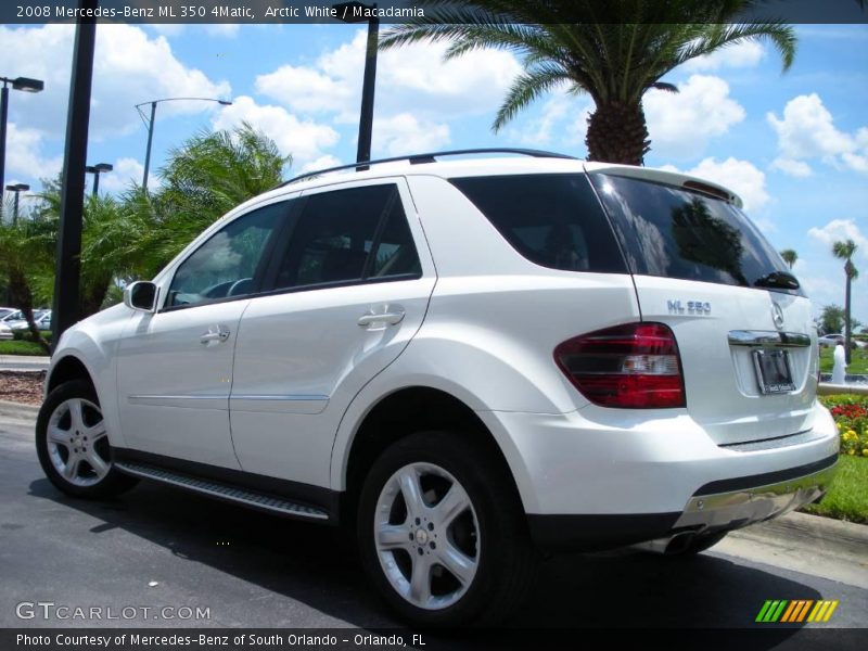 Arctic White / Macadamia 2008 Mercedes-Benz ML 350 4Matic