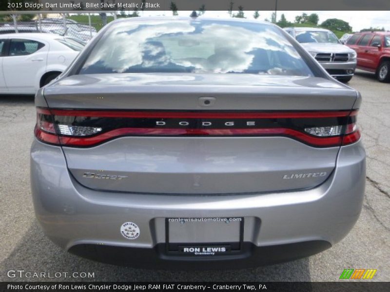 Billet Silver Metallic / Black 2015 Dodge Dart Limited